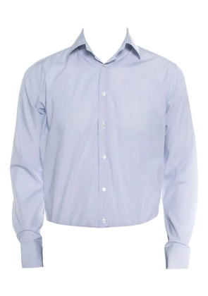 Etro Pre-Owned check cotton shirt - White
