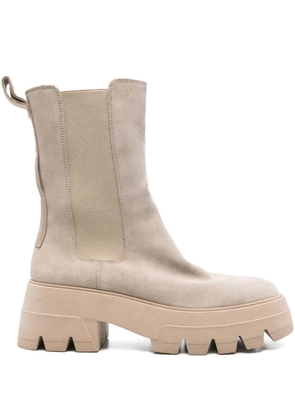 Marc O'Polo 70mm elasticated-panel platform boots - Neutrals