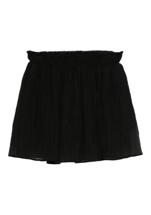Eleh elasticated-waist pleated skirt - Black