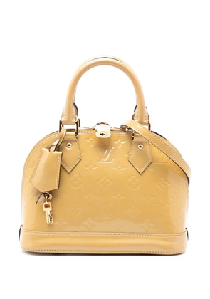 Louis Vuitton Pre-Owned 2015 Monogram Vernis Alma BB satchel - Yellow