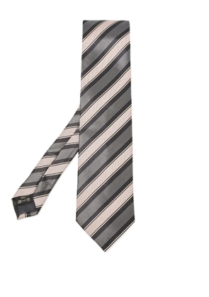 Ermenegildo Zegna Vintage striped silk tie - Grey