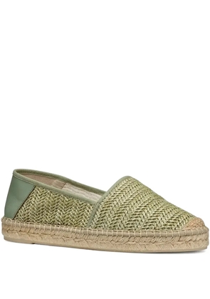 Geox Lampedusa herringbone-woven espadrilles - Green