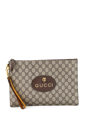 Gucci Pre-Owned Neo Vintage Wristlet Pouch GG Coated Canvas clutch bag - Brown