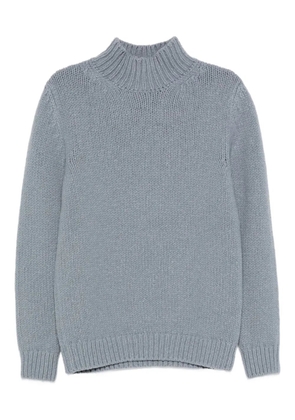 Eleventy mock-neck wool sweater - Blue