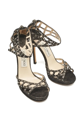 Jimmy Choo Pre-Owned lattice embellished pumps - Black