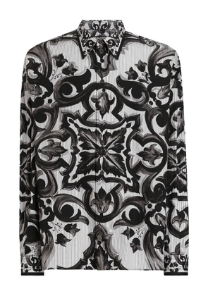 Dolce & Gabbana Majolica-print shirt - Black
