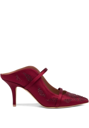 Malone Souliers 70mm Maureen embellished heeled mules - Red