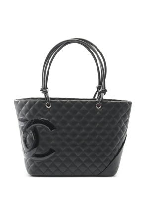 CHANEL Pre-Owned large Cambon leather tote bag - Black