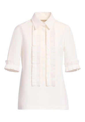 Elie Saab pleated shirt - Neutrals