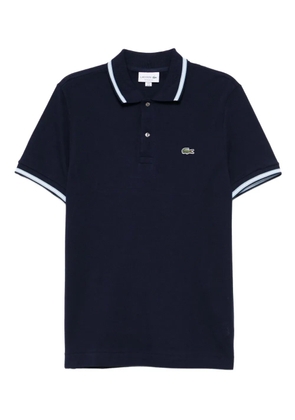 Lacoste logo-appliqué cotton polo shirt - Blue