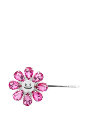 Charles Jeffrey Loverboy Crazy Daisy crystal hair clip - PINK