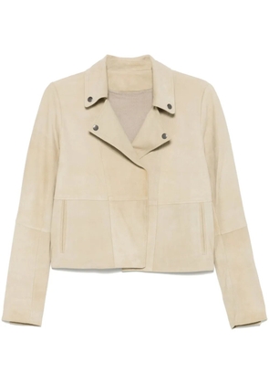 Frenckenberger suede jacket - Neutrals