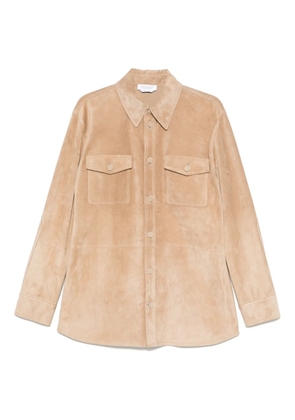 Gabriela Hearst leather shirt - Neutrals