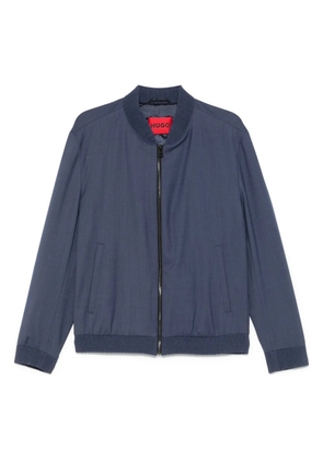 BOSS zip-up bomber jacket - Blue