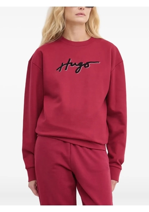 HUGO logo-embellished sweatshirt - Red