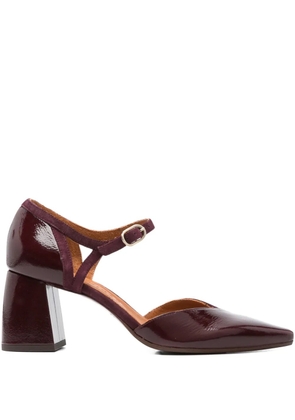 Chie Mihara 70mm block-heel ankle-strap pumps - Red