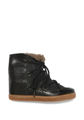 ISABEL MARANT Nowles lace-up ankle boots - Black