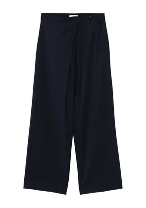 SANDRO asymmetrical button trousers - Blue
