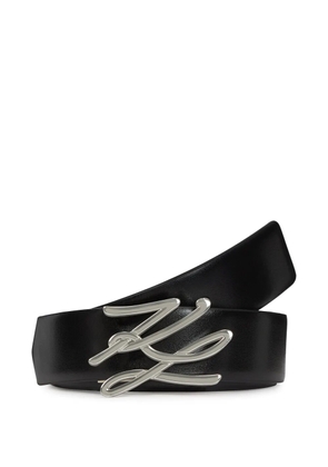Karl Lagerfeld K Autograph reversible belt - Black