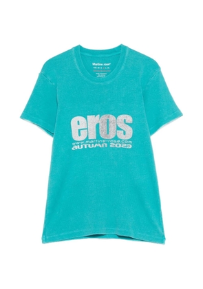 Martine Rose shrunken T-shirt - Blue