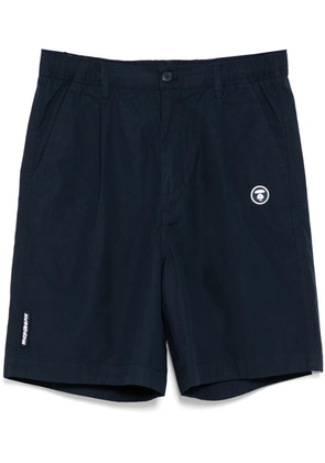 AAPE BY *A BATHING APE® moonface logo shorts - Blue