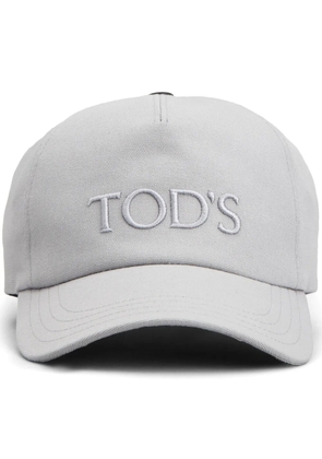 Tod's logo-embroidered cotton baseball cap - Grey