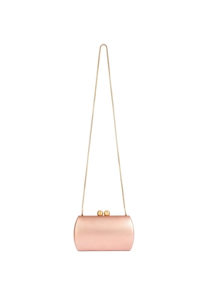 Gemy Maalouf hard-shell wooden clutch bag - Pink