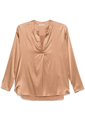 Blanca Vita satin blouse - Brown