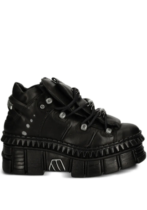 NEW ROCK M-WALL106-S13 lace-up platform sneakers - Black