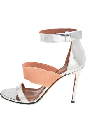 Givenchy Pre-Owned 105mm elasticated-strap leather sandals - Grey