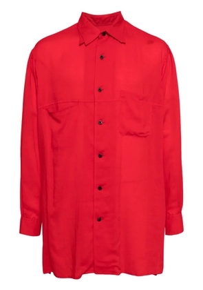 Yohji Yamamoto long-sleeved shirt - Red