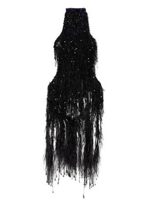 DSQUARED2 crystal-embellished top - Black