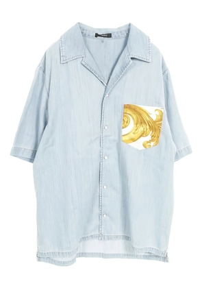 Versace Pre-Owned 2010s pocket short-sleeve shirt - Blue