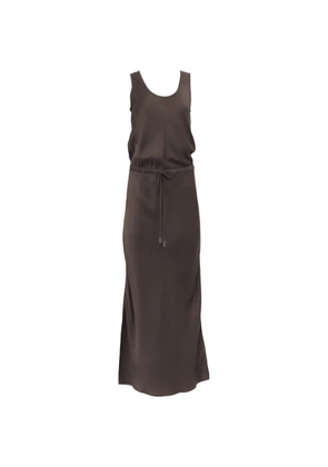 Brunello Cucinelli Vintage drawstring maxi dress - Brown