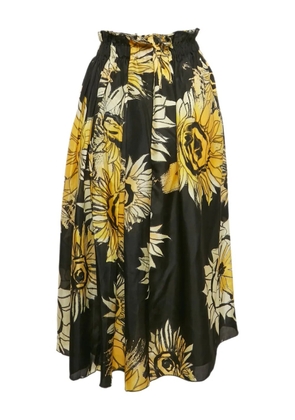 Nº21 2015 sunflower-print skirt - Black