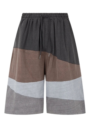 TOMBOY colour-block wave shorts - Grey
