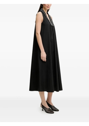 Isabelle Blanche sequin-embellished sleeveless midi dress - Black