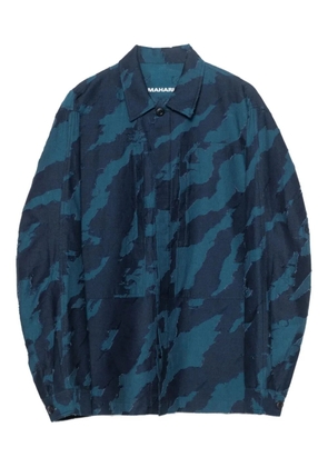 Maharishi Bonsai camouflage-print button-up shirt - Blue