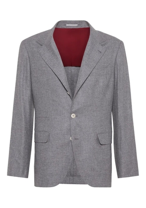 Brunello Cucinelli Flannel blazer - Grey