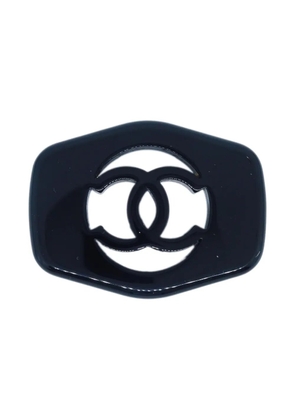 CHANEL Pre-Owned 1997 Interlocking CC brooch - Black