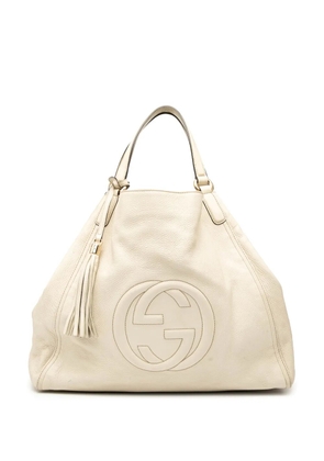 Gucci Pre-Owned 2000-2015 Large Leather Soho Cellarius tote bag - White