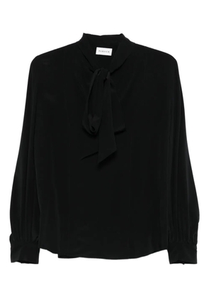 P.A.R.O.S.H. bow-neck long-sleeve blouse - Black