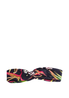Lygia & Nanny Bethania twisted-floral headband - Blue