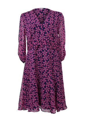 DVF Diane von Furstenberg 900mmfloral print dress - Blue