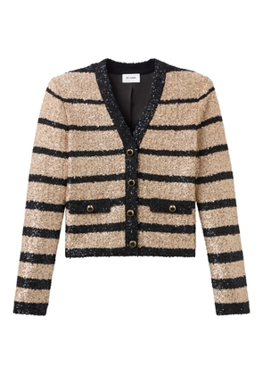 St. John sequin stripedd jacket - Neutrals