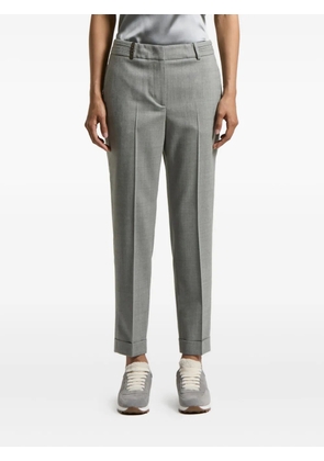 Peserico chain-details trousers - Grey