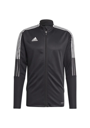 adidas three-stripe panel track jacket - Black