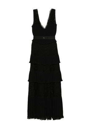 Saiid Kobeisy floral-lace maxi dress - Black