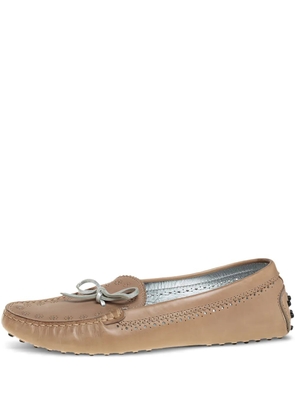 Tod's leather loafers - Brown