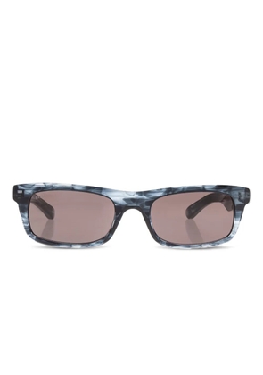 Balenciaga Eyewear marble rectangle sunglasses - Black